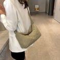 thumbnail image 2 of Women Canvas Shoulder Bags Solid Crossbody Messenger Bag Zipper Handbag(Blue), 2 of 8
