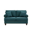 thumbnail image 5 of BSHTI 61 inch modern Upholstered Sofas Love Seater with Nails and Armrests(Green), 5 of 6