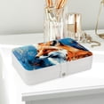 thumbnail image 6 of Fox PU Leather Jewelry Box with Removable Compartment - Portable Earring Organizer and Storage Box, 6 of 6
