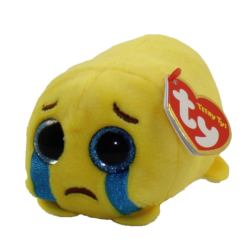 - T Tears Of Joy Face Teeny Tys Stackable Plush- HAPPY 4 in TY Beanie Boos 