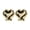 Gold-1C-home supplies, variant on LEFTHIGH Home Aureate Ceramic Valentine's Day Love Heart Gesture Figurine Set of 2 Desktop TV Cabinet Decor Romantic Ornament Gold and Silver Funny Gifts