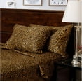 thumbnail image 2 of Shrinita 700 Thread Count Organic Cotton Bedsheet 6 PC Twin Leopard Print 25" Deep Pockets, 2 of 7