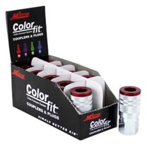 Milton MI715MC 0.25 in. NPTF M Style ColorFit Couplers - Red