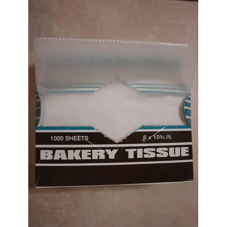 The Bakers Pantry Interfold Dry Wax Paper Sheets White Deli Tissue Paper 6 x 10 (1000 Sheets) – Food Wrap for Sandwiches Lunch Meats and Takeout Counters