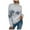 Grey, variant on Luwomo Casual Christmas Sweaters Womens Long Sleeve High Neck Loose Fit Pullover Snowflake Graphic Knit Regular Tops,Dark Gray,L