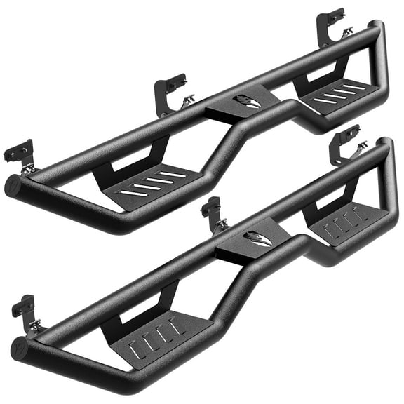 Tyger Auto Tyger Kobra Running Boards Compatible with 2009-2018 Dodge Ram 1500; 2010-2026 2500 3500; 2019-2024 Classic | Crew Cab | TG-KB2D25006 | Textured Black Drop Step Rail