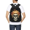 thumbnail image 6 of XMXT Travel Laptop Backpack for School Work, Cute Female Skull Badge Large Capacity Bookbag Travel Bag Backpacks for Women Men, 6 of 9
