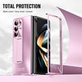 thumbnail image 4 of Dteck Case for Samsung Galaxy Z Fold 6,Luxury Case Built-in Front Screen Protector Shockproof Stand Cover for Galaxy Z Fold 6 5G,Pink, 4 of 7
