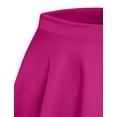 thumbnail image 4 of J. METHOD Women’s Skater Skirt Elastic Waist Casual Mini Flared Swing Pleated Skirts Made in USA NEWSK06 Hot Pink S, 4 of 6