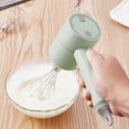 thumbnail image 3 of Electric Whisk, 2 in 1 Electric Chopper, USB Rechargeable Mini Mixer Chopper, for Cooking Cake Egg Cream, Garlic, Nuts (250ML), 3 of 5