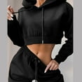 thumbnail image 7 of BLOCLOALO 2 Piece Lounge Set Long Sleeve Fleece Pullover Hoodie Sweatshirts Fashion Outfits Casual Sports Set Sweatsuits Sweatpants and Sweatshirt Set Plus Size Workout Sets Soft Lounge Set Black L, 7 of 7
