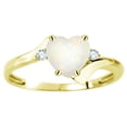 thumbnail image 2 of Original Star K� Heart Shape 6mm Genuine Opal bypass Ring, 2 of 9