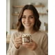 thumbnail image 5 of Duo de tazas de cerámica 445 ml diseño café decorativo, 5 of 7