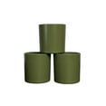 thumbnail image 3 of 9 oz. Monticiano Matte Olive Empty Candle Jar candle vessels for DIY candle-making projects (Box of 48) FREE SHIPPING, 3 of 4