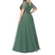 thumbnail image 2 of Maxi Vestido Dama Mujer Elegante Fiesta Drapleado Talla Extra Dara Baby  Vest096, 2 of 4