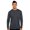 Vintage Navy, variant on Next Level Men's Triblend Long Sleeve T-Shirt, 50/25/25 Polyester/Ring-spun cotton/Rayon Crewneck Tee Shirts (Black , S)