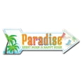 thumbnail image 1 of SignMission P-ARROW12-999688 12 x 36 in. Wide Paradise Arrow Sign, 1 of 1