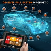 ANCEL V5 BT OBD2 Scanner Diagnostic Tool, All System Bidirectional Diagnostic Scan Tool with 10+ Resets, ABS Bleeding & D-P-F Regen, BMS/EPB/TPMS/Throttle/Oil Reset, 2 Years Free Update