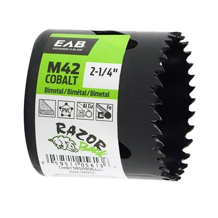 

Razor Back 1057132 2.25 in. M42 Industrial Hole Saw - Recyclable Exchangeable