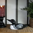 thumbnail image 2 of CVHOMEDECO. Primitives Hand Engraving and Painted Wood Loon Farmhouse Figurine Decorative Accent, 10-1/4 Inch, 2 of 8
