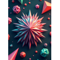 thumbnail image 4 of Neon Geometric Star Banner Backdrop Futuristic Cosmic Wall Art for Party Decorations Events Room Decor Photography Props and Background, 4 of 4