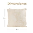 thumbnail image 3 of Cojines de Chenille Cuadrados para Sofa Dormitorio Oficina Set de 2 piezas Dorado Gaon, 3 of 7