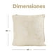 thumbnail image 3 of Cojines de Chenille Cuadrados para Sofa Dormitorio Oficina Set de 2 piezas Dorado Gaon, 3 of 7