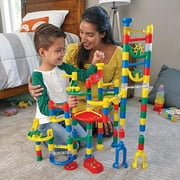 MindWare STEM Marble Run Kit, 120+ Piece Engineering Toy with Over 20 Marbles