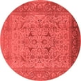 thumbnail image 1 of Ahgly Company Indoor Round Oriental Red Industrial Area Rugs, 8' Round, 1 of 4