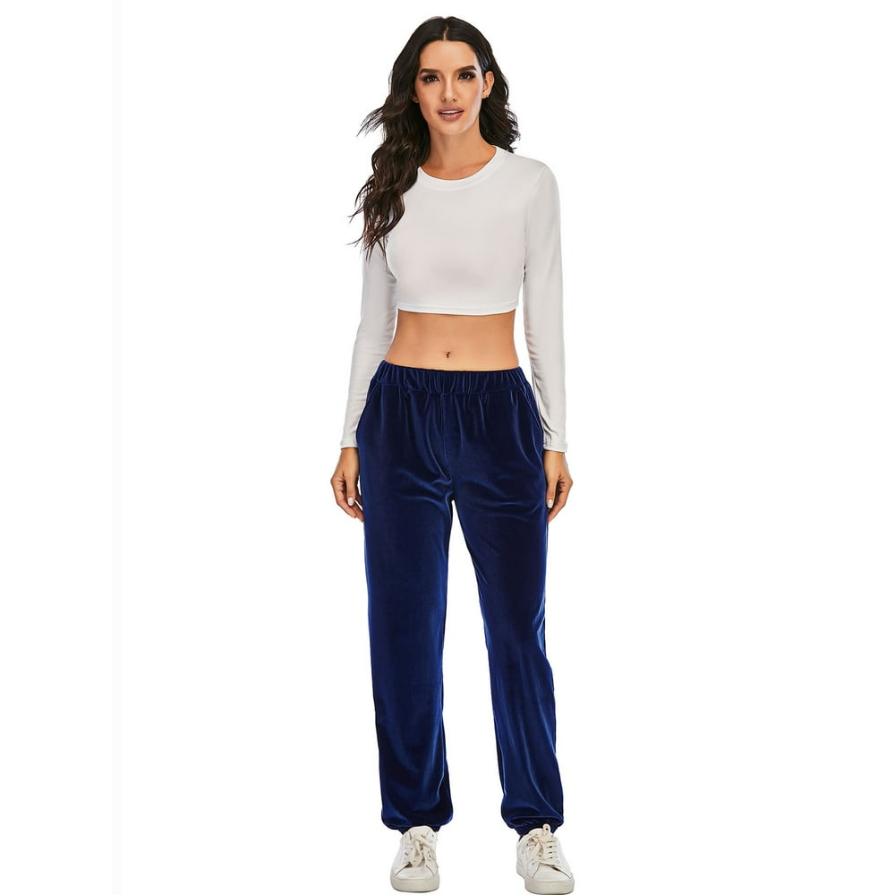 velour sweatpants womens