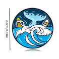 thumbnail image 2 of Insignia ambientalista de protección de la contaminación marina, broche de mochila, 2 of 2