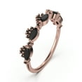 thumbnail image 2 of 1.1ct Black Diamond Moissanite Chantilly 10K Rose GoldWedding Ring, 2 of 4
