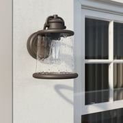 Pia Ricco 1-Light Bronze Outdoor Wall Lantern Sconce