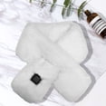 thumbnail image 4 of Bufanda calentada Felpa Eléctrica A prueba de frío Carga USB para hombres Mujeres Blanco Likrtyny Para estrenar, 4 of 5