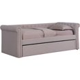 thumbnail image 1 of Best Master Furniture Tufted Transitional Fabric Daybed with Trundle, Kids, Beige, 1 of 1
