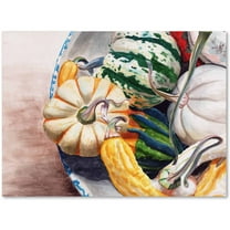 Trademark Fine Art "Autumn Gourds" Canvas Art by Jennifer Redstreake