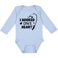 thumbnail image 3 of Inktastic I Hooked Opa's Heart with Fishing Rod Boys or Girls Long Sleeve Baby Bodysuit, 3 of 5