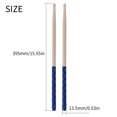 thumbnail image 2 of TFixol Pair of 5A Maple Drumsticks with Anti-Slip X-Pattern Sleeves - Available in Multiple Colors (Blue, Black, Green, Red, Yellow), 2 of 6