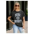 thumbnail image 5 of Women's Gameday Couture Black Duke Blue Devils Relaxed Fit Victory Mode Flutter Sleeve T-Shirt, 5 of 7