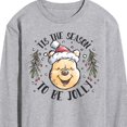 thumbnail image 3 of Disney Winnie The Pooh - Tis The Season To Be Jolly Christmas - Men's Long Sleeve T-Shirt, 3 of 5