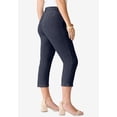 thumbnail image 2 of Roaman's Women's Plus Size Classic Stretch Capri Jean, 2 of 6