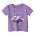 thumbnail image 2 of ibuvkizy Easter Tops for Teen Girls!Children's Casual Loose T-shirt Short Sleeved Round Neck Comfortable Top for Adults, 2 of 3