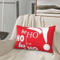 thumbnail image 5 of Salouo Saying Ho Ho Ho Print Print Pillow Case Cover,Wrinkle-Free Bed Pillow Cover Pack of 1 Home Decor Fade-Resistant and Stain-Resistant ,Pillows Not Included -20"x30", 5 of 8
