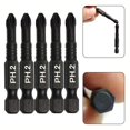 thumbnail image 2 of 5Pcs 50Mm Black Magnetic Cross Screwdriver Bits Set Electric Screwdriver Ph2 Bit, 2 of 10