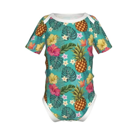 

Gaeub Pineapple Print Infant Climbing Onesie Toddler Outfit Newborn Baby Bodysuit Baby Boy Girl Clothes -9M