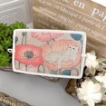 thumbnail image 1 of Cartera corta de mujer hecha a mano con estampado artístico fresco de algodón y lino, 1 of 1