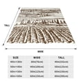 thumbnail image 3 of Fuzoiu Vineyard Landscape 1 Print Ultra-Soft Micro Fleece Blanket,All Seasons Flannel Throw, Lightweight Blanket for Bed, Sofa, Couch, Movie Night, Camping, and Travel-50"x40", 3 of 7