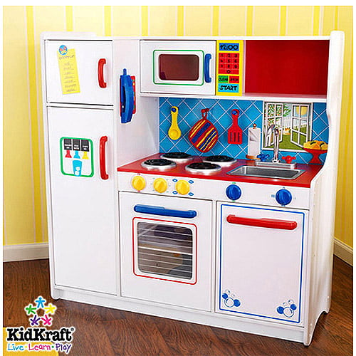 KidKraft Deluxe Lets Cook Kitchen - Walmart.com