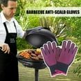 thumbnail image 3 of QHUDLV 1 PAIR Extreme Heat Resistant Gloves BBQ Grilling Cooking 1472 Mitts Glove, 3 of 9