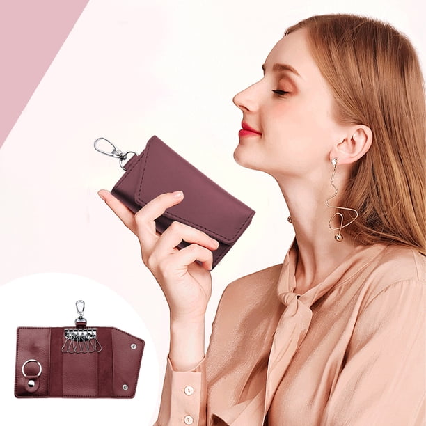 onlyliua Liquidación Del Día Ofertas Prime Funda para Llaves de Coche de Piel de Vaca Funda para Llaves para El Hogar Funda para Llaves para Hombre Funda para Llaves para Parejas Brillante Sin Rebaba